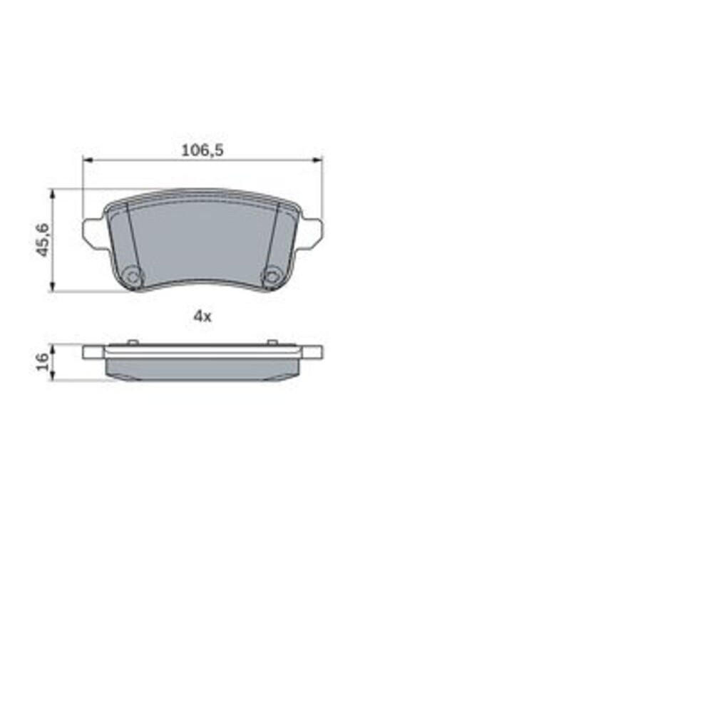 Image for Bosch Brake lining BP1829