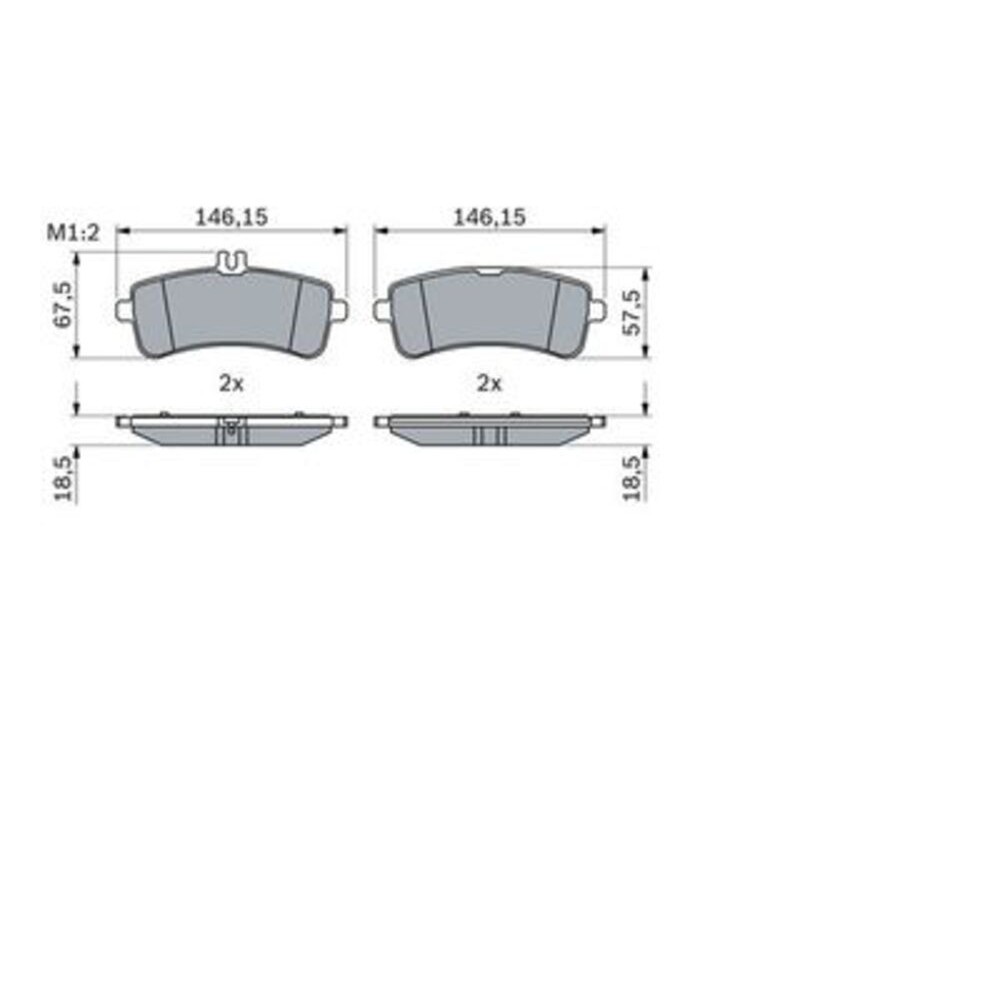 Image for Bosch Brake lining BP1938