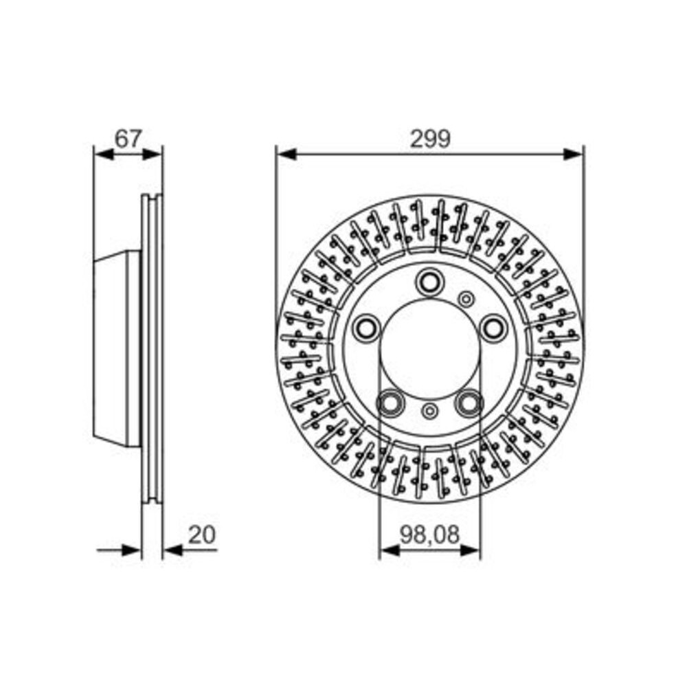 Image for Bosch Brake disc BD1696