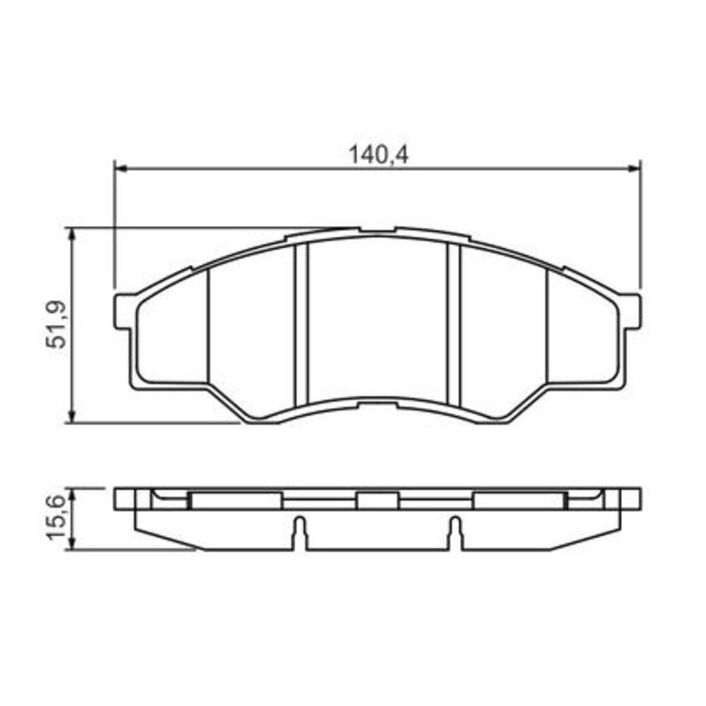 Image for Bosch Brake lining BP1347