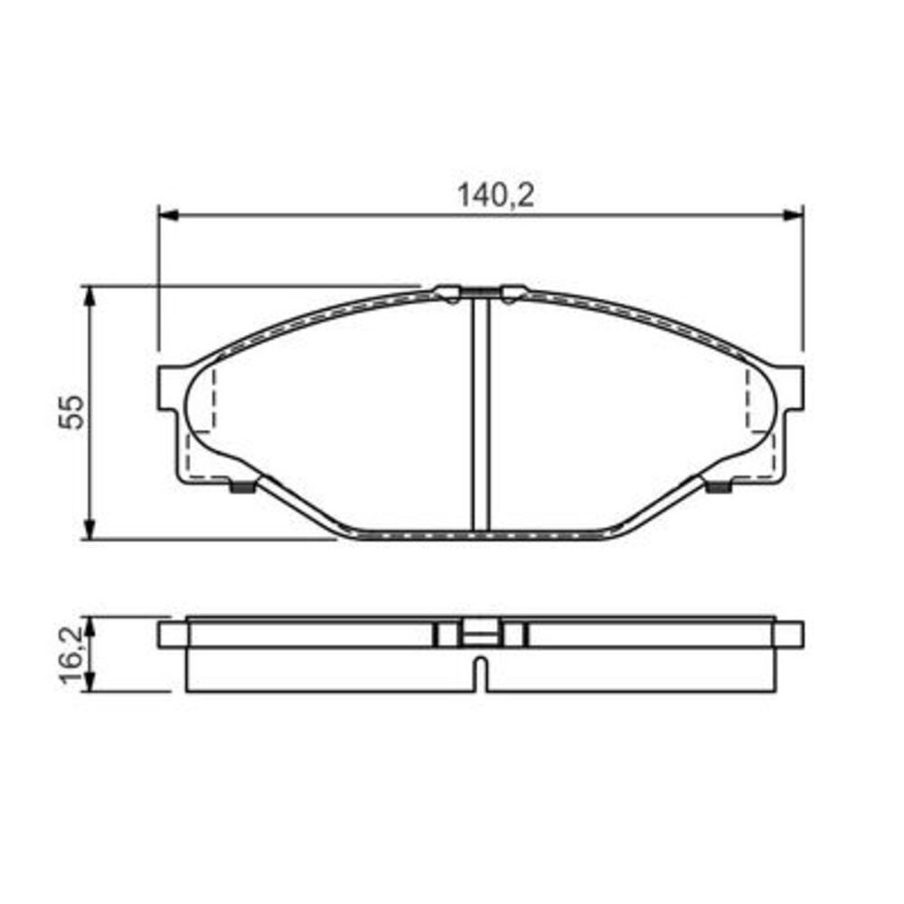 Image for Bosch Brake lining BP104