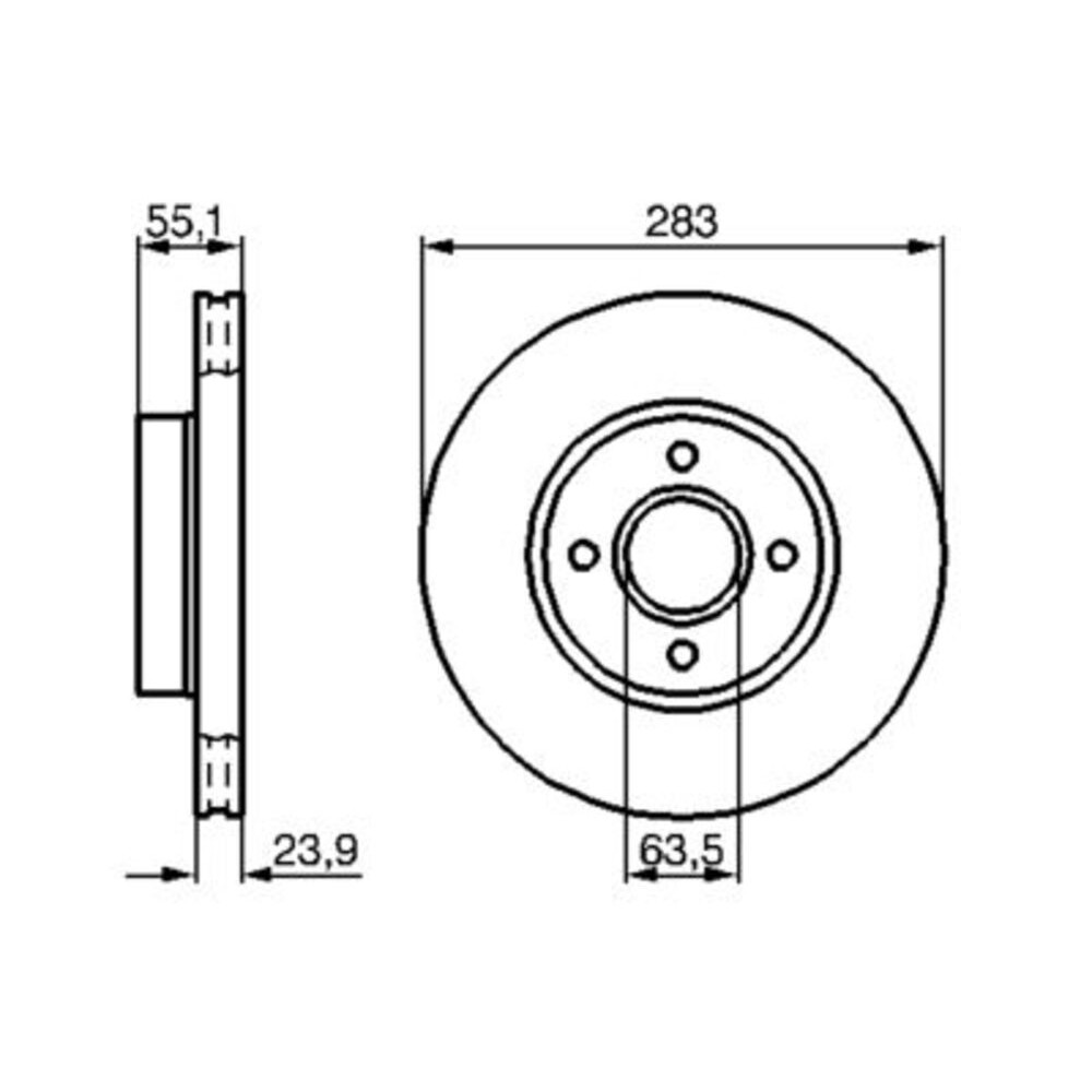 Image for Bosch Brake disc BD717