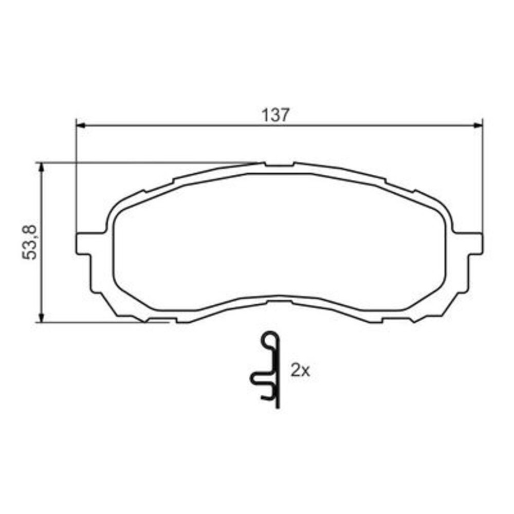 Image for Bosch Brake lining BP1281