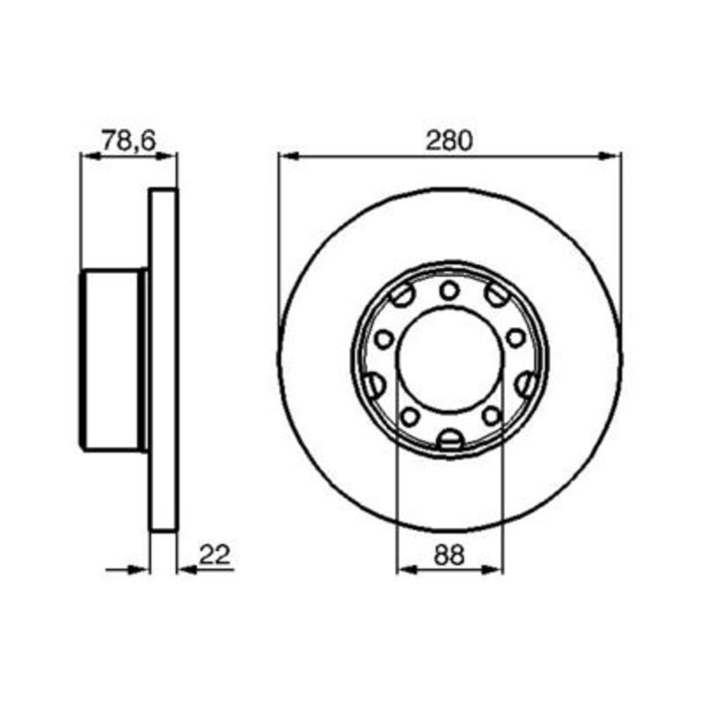 Image for Bosch Brake disc BD452