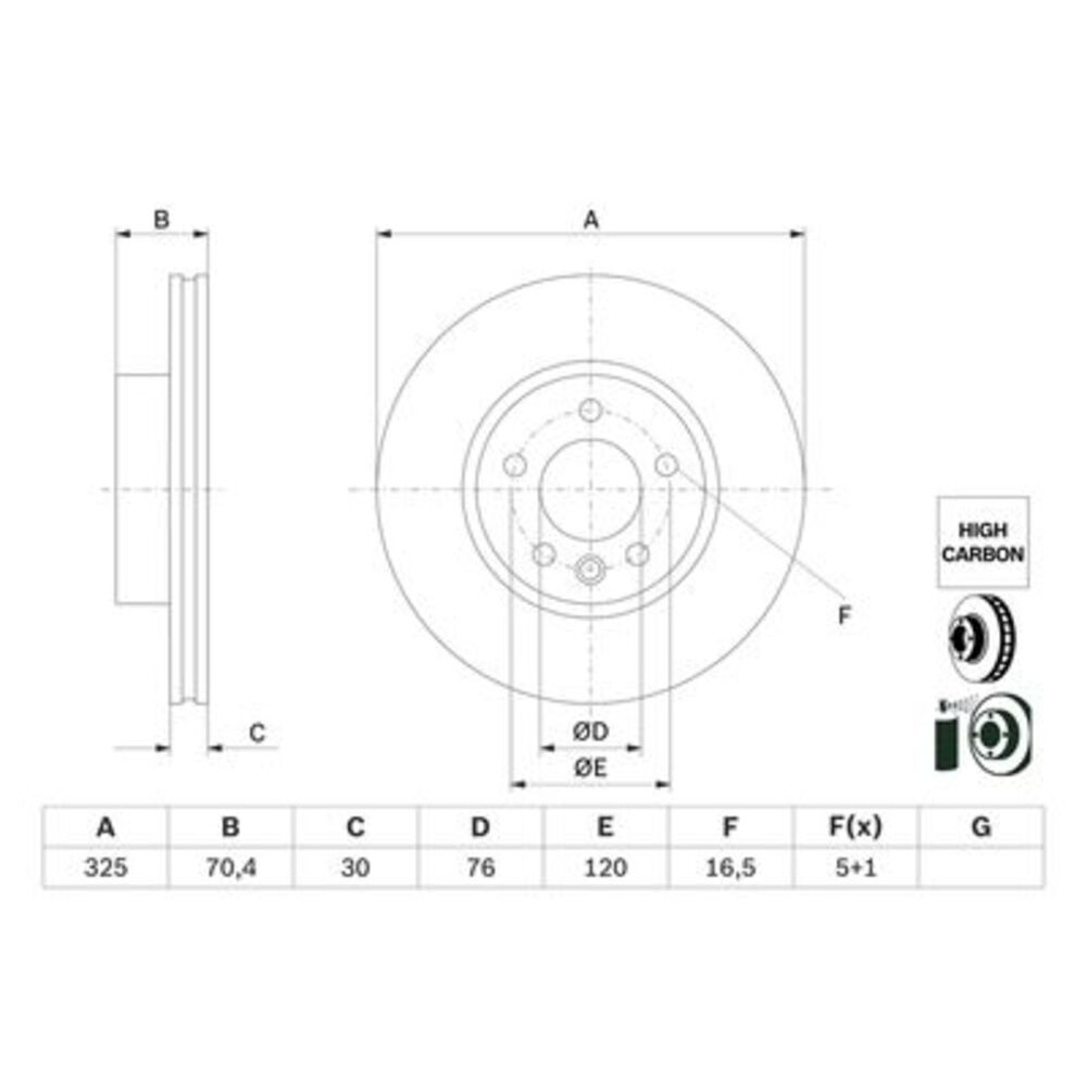 Image for Bosch Brake disc BD2767