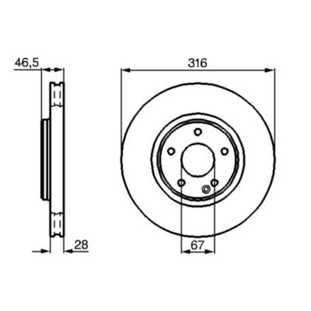 Image for Bosch Brake disc BD543