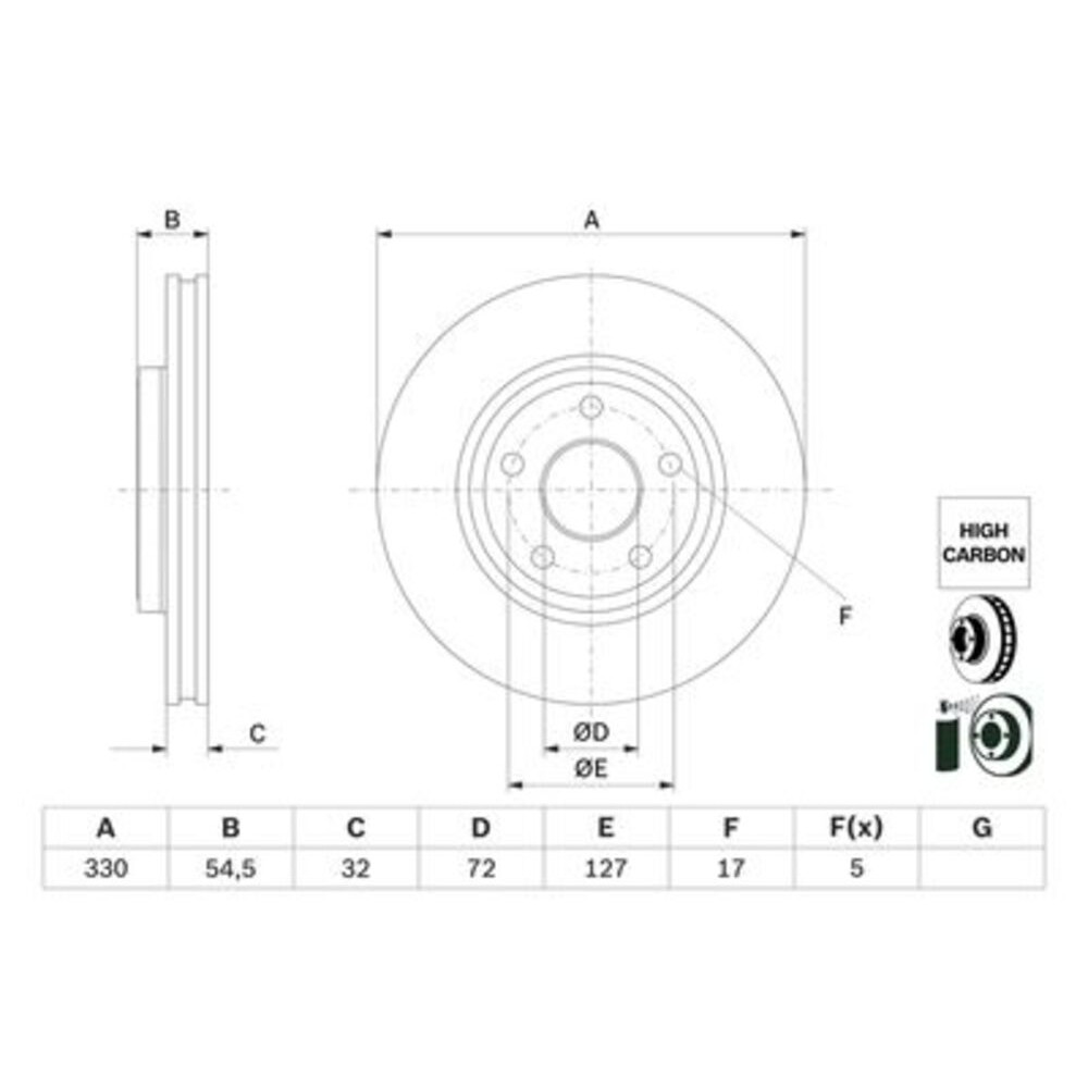 Image for Bosch Brake disc BD2922