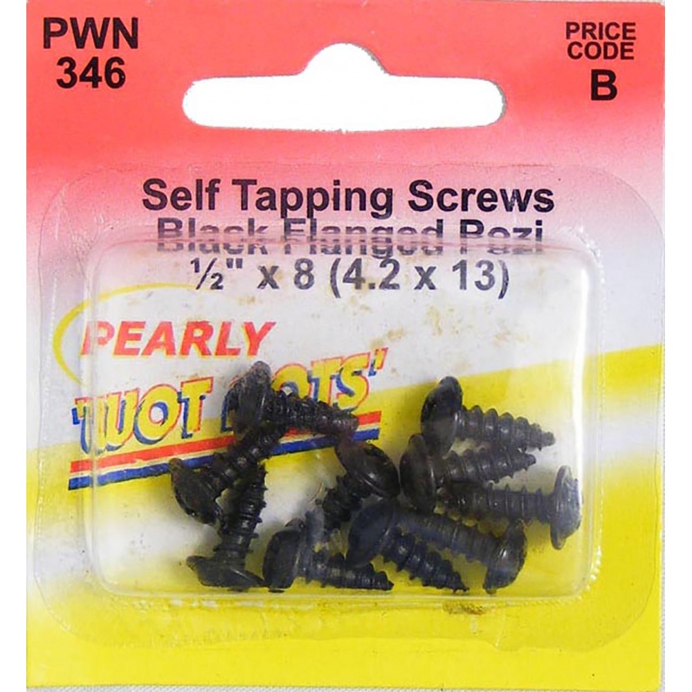 Image for Pearl PWN346 Flanged Self Tap Screw 1/2 X 8 X10
