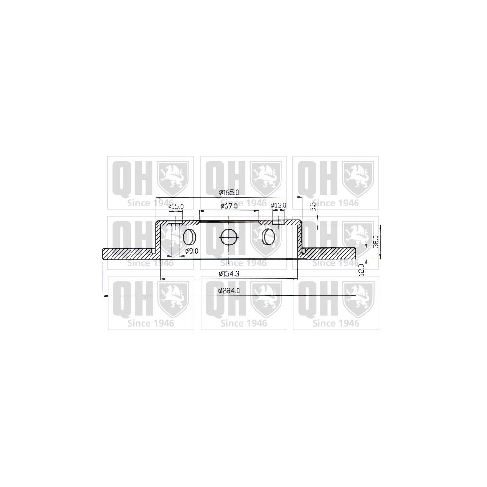 Image for QH BDC3838 Brake Disc