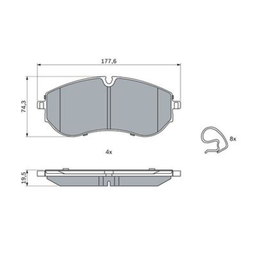 Image for Bosch Brake lining BP2549