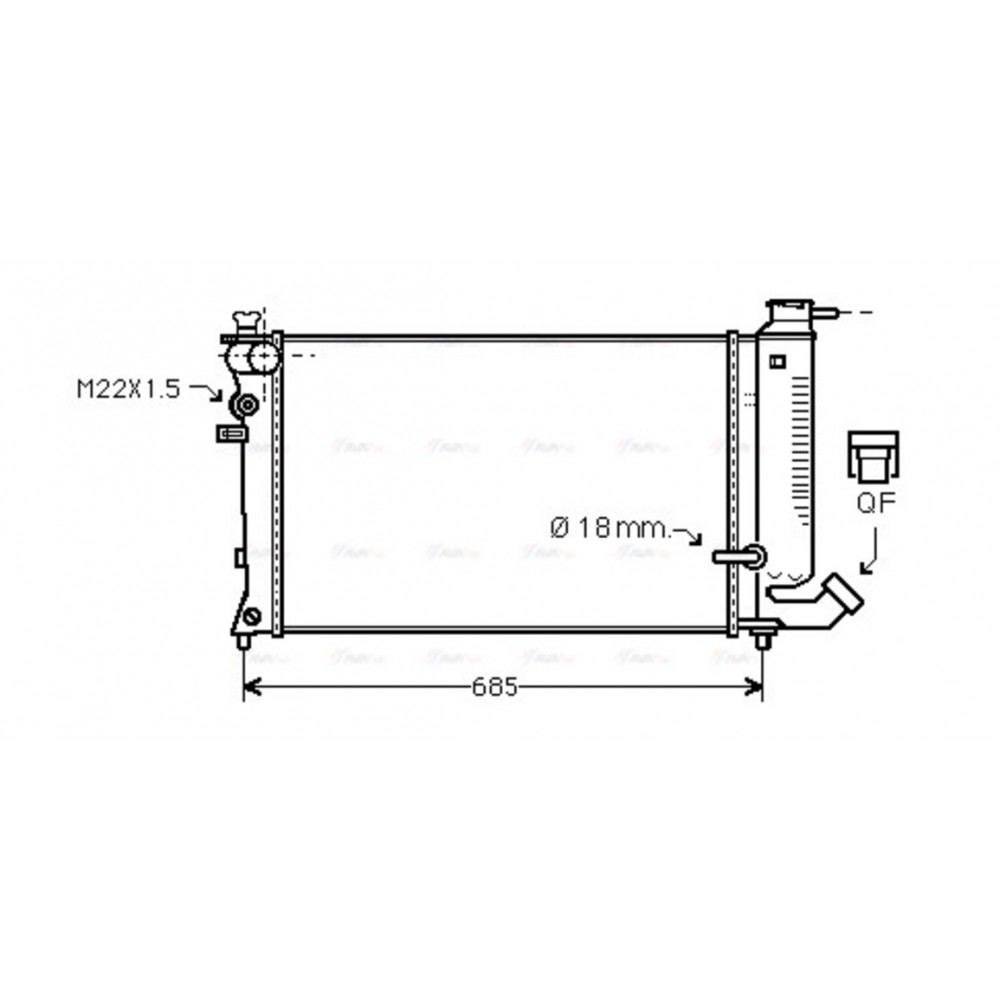 Image for AVA Cooling - Radiator