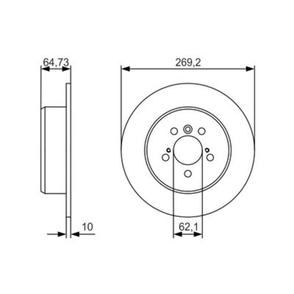 Image for Bosch Brake disc BD1735