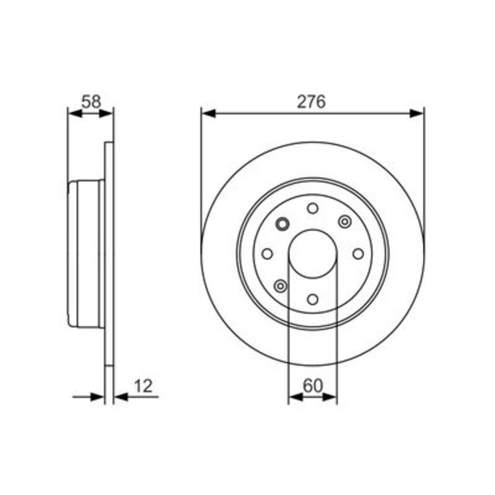 Image for Bosch Brake disc BD2128