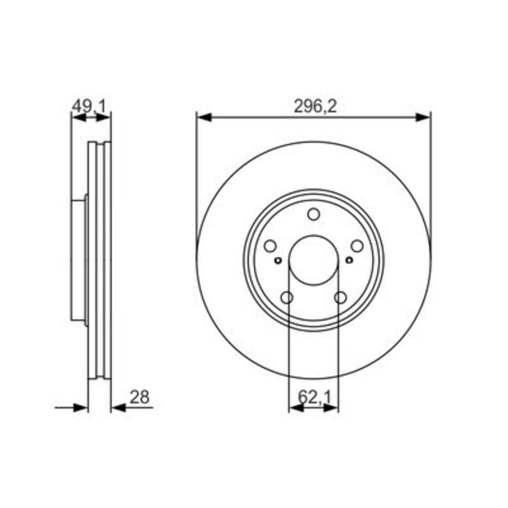 Image for Bosch Brake disc BD1763