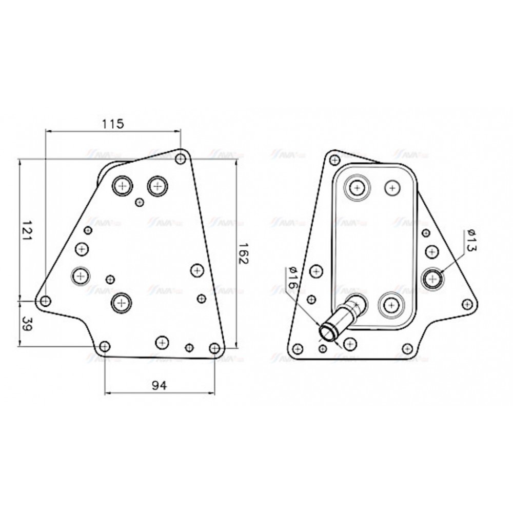 Image for AVA Cooling - Oil Cooler