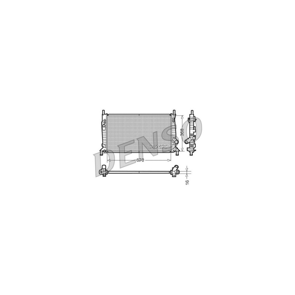 Image for Denso Radiator DRM10075