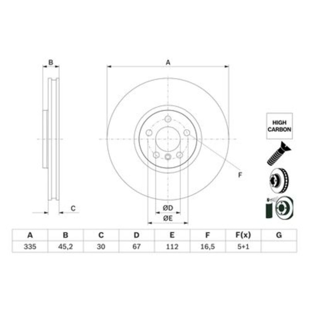 Image for Bosch Brake disc BD2954