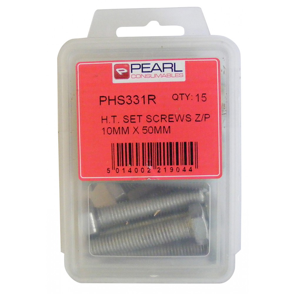 Image for Pearl PHS331R Screw Zinc Plated M10x50mm Pack of 15