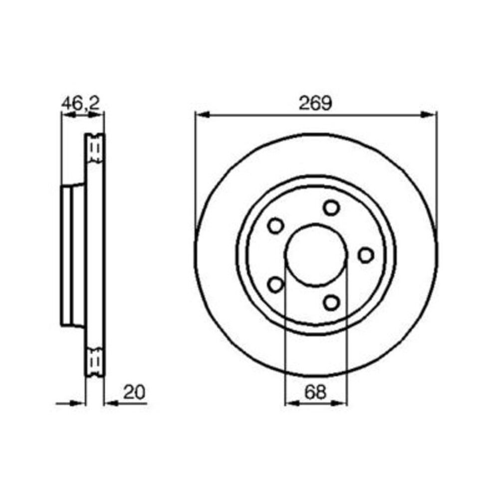 Image for Bosch Brake disc BD259