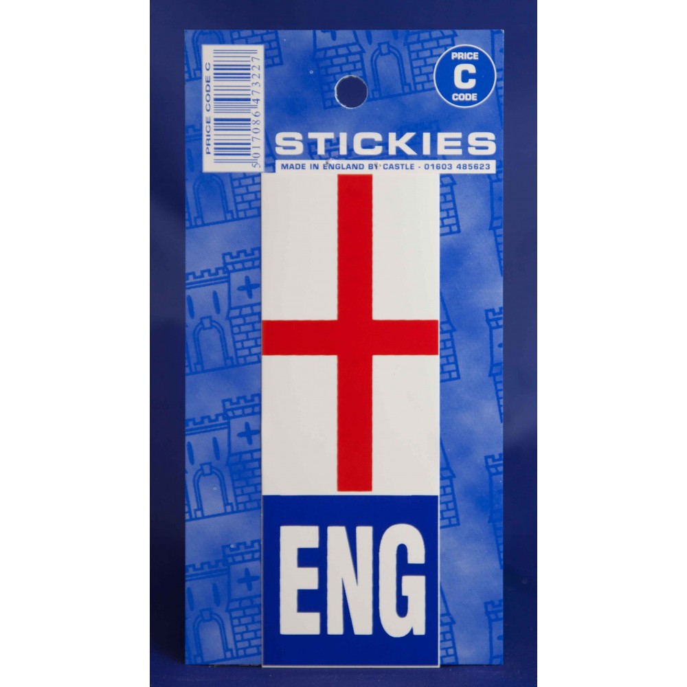 Image for Castle V444 St George ENG No Plate C Code Stickers