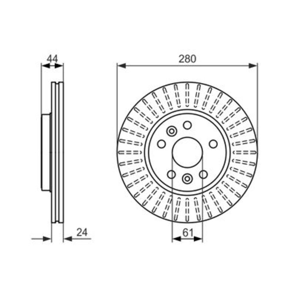 Image for Bosch Brake disc BD1454