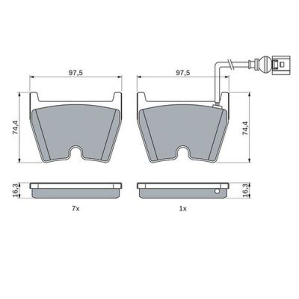 Image for Bosch Brake lining BP2404