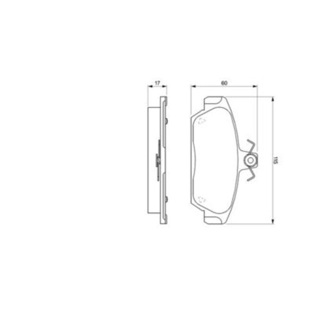 Image for Bosch Brake lining BP037