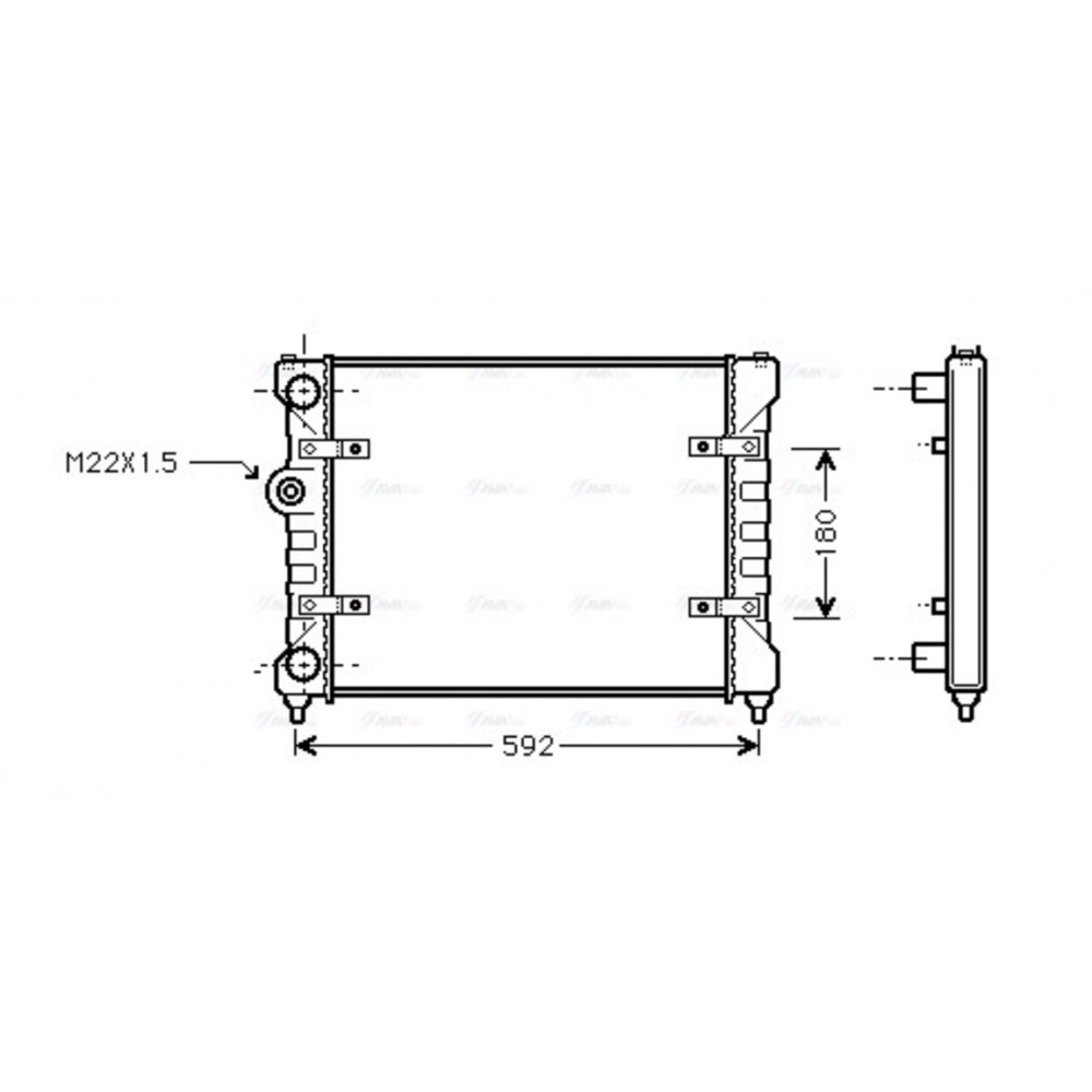 Image for AVA Cooling - Radiator