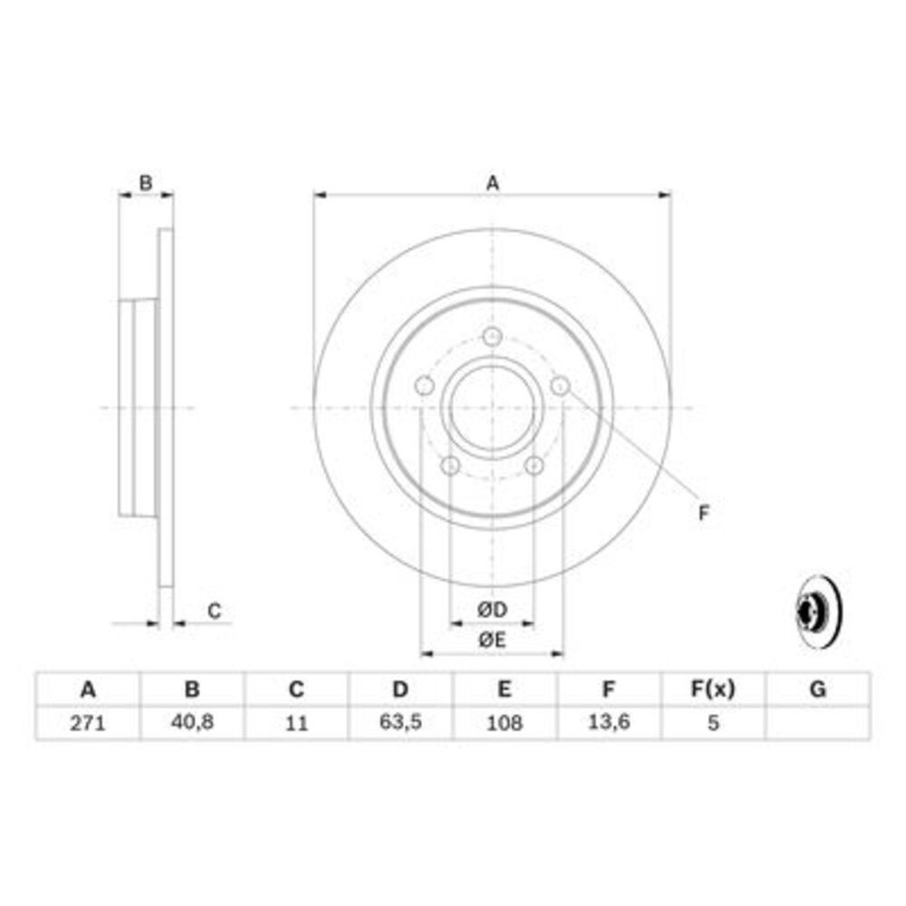 Image for Bosch Brake disc BD1593