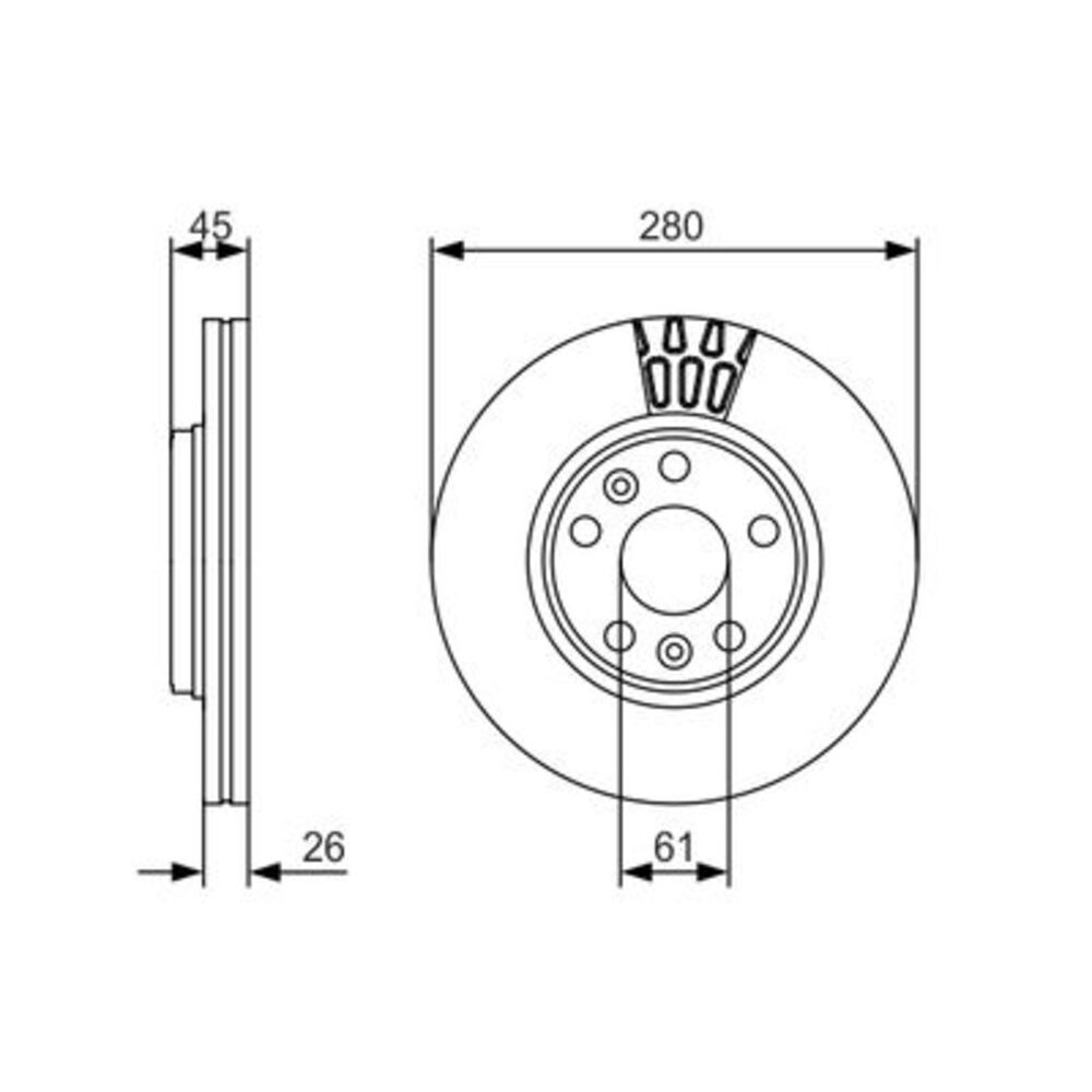 Image for Bosch Brake disc BD1669