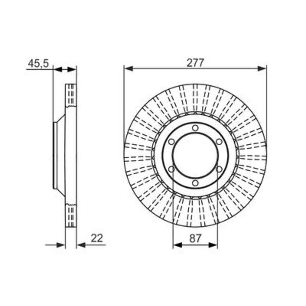 Image for Bosch Brake disc BD1535