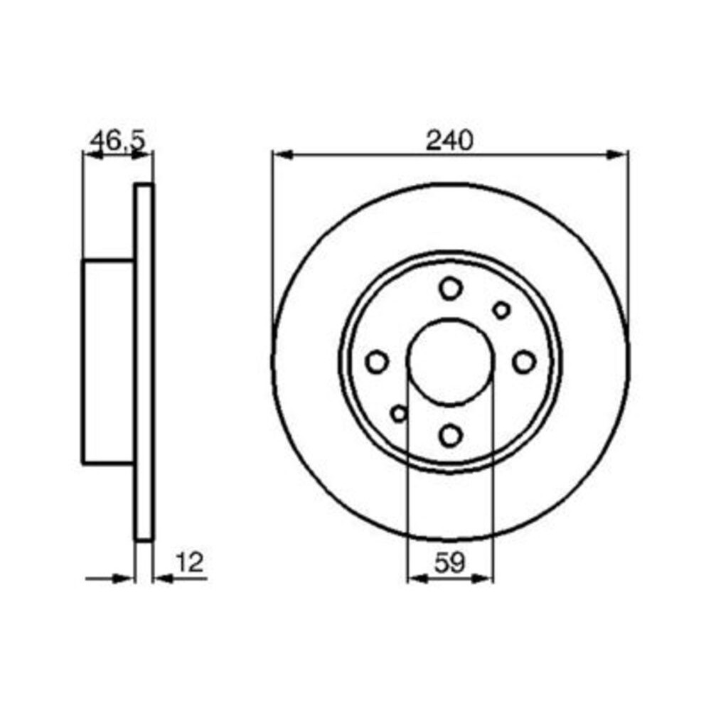 Image for Bosch Brake disc BD293