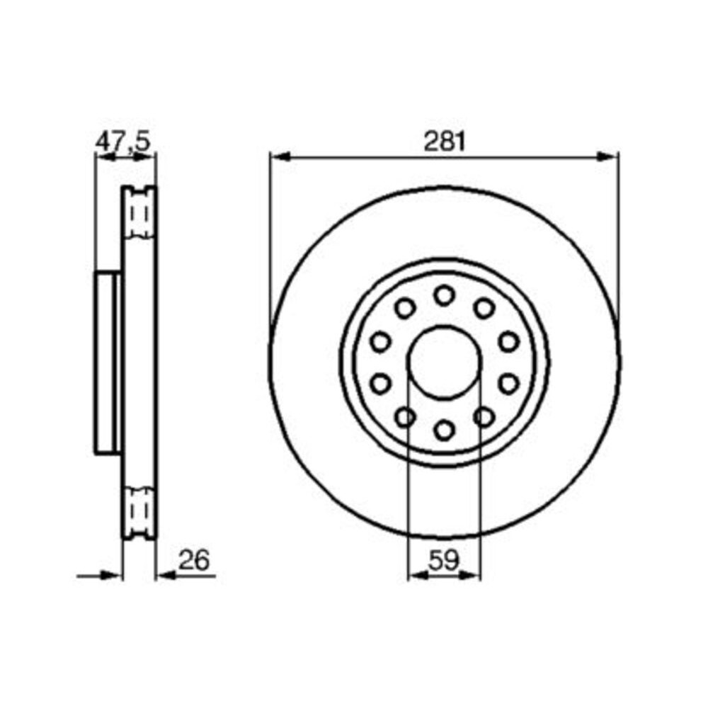 Image for Bosch Brake disc BD391