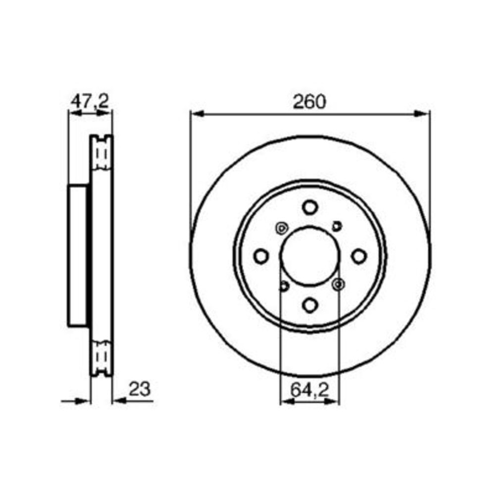 Image for Bosch Brake disc BD346