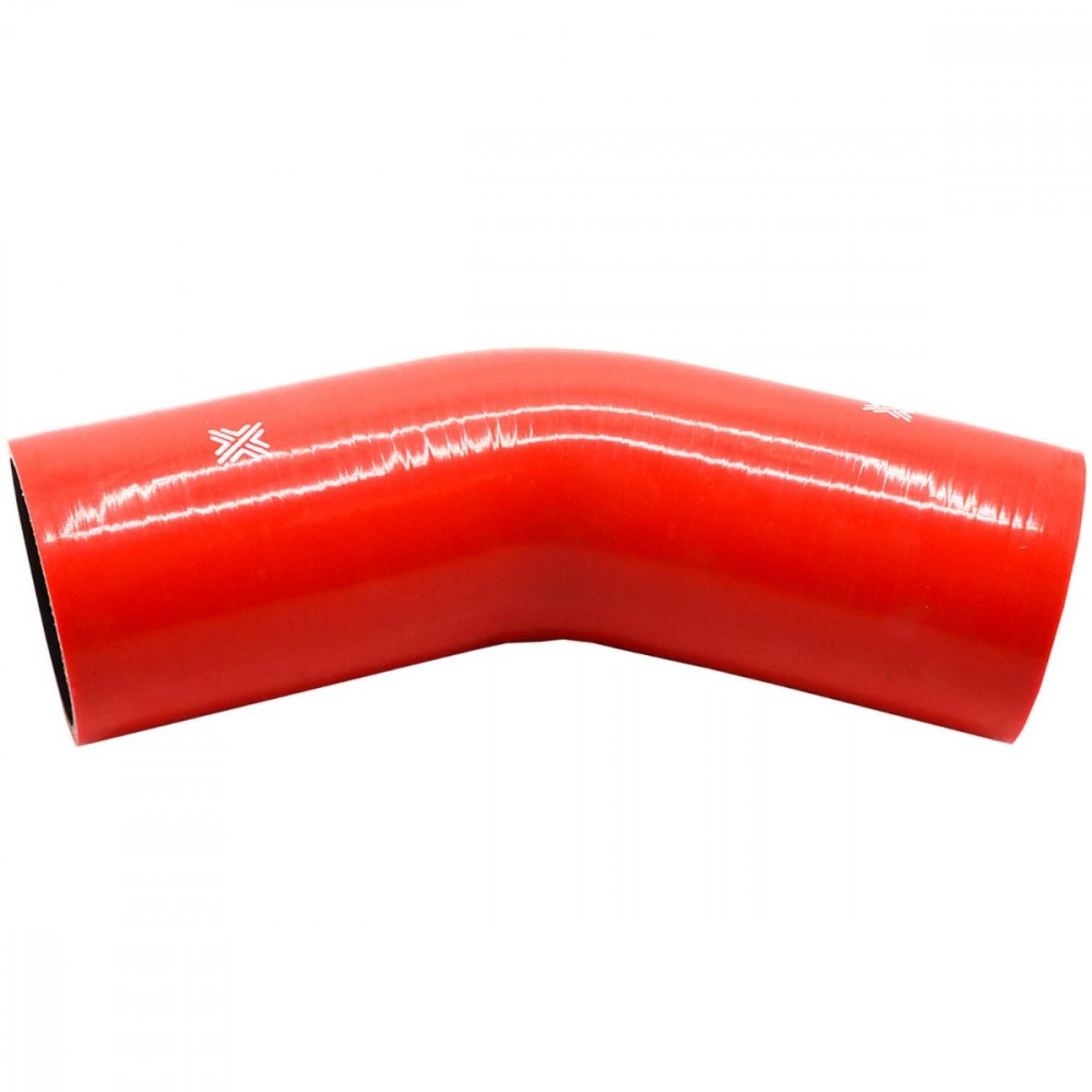 Image for Pipercross Performance Silicone HoseRed 45Â° 80mm bore  152mm