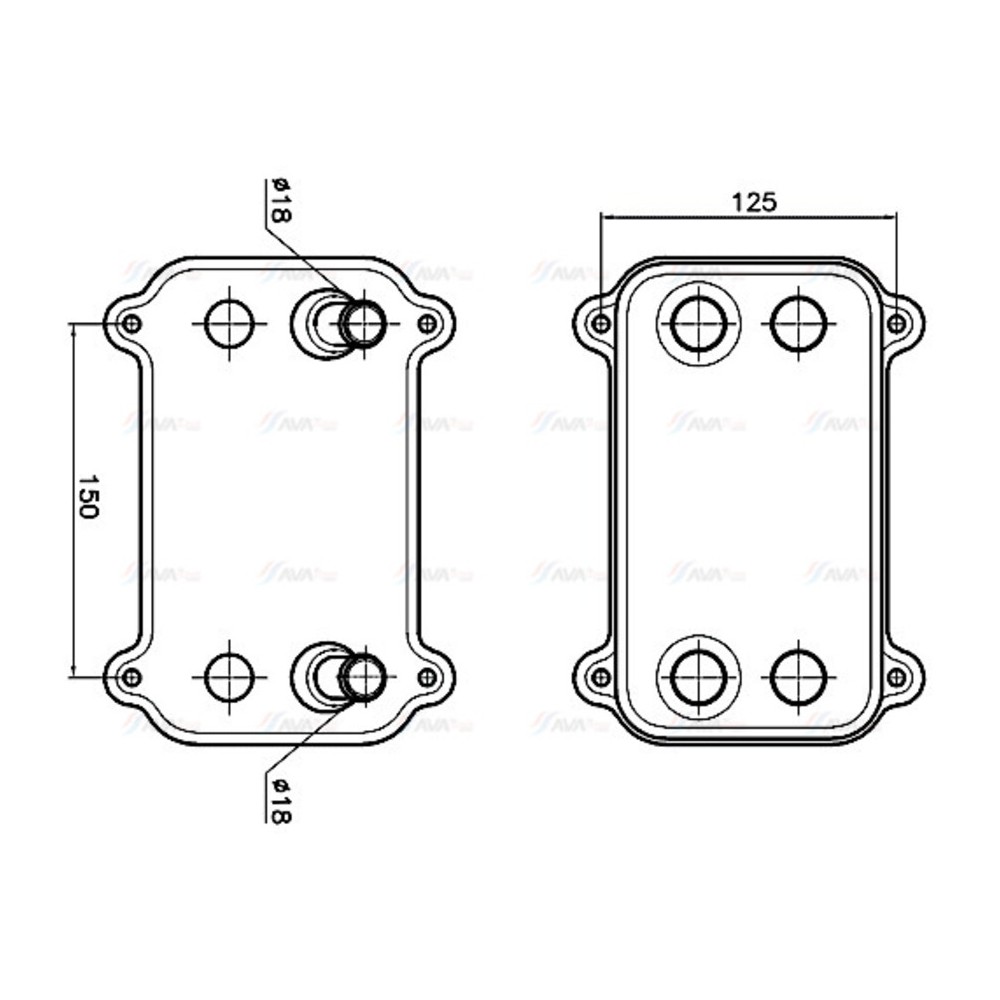 Image for AVA Cooling - Oil Cooler