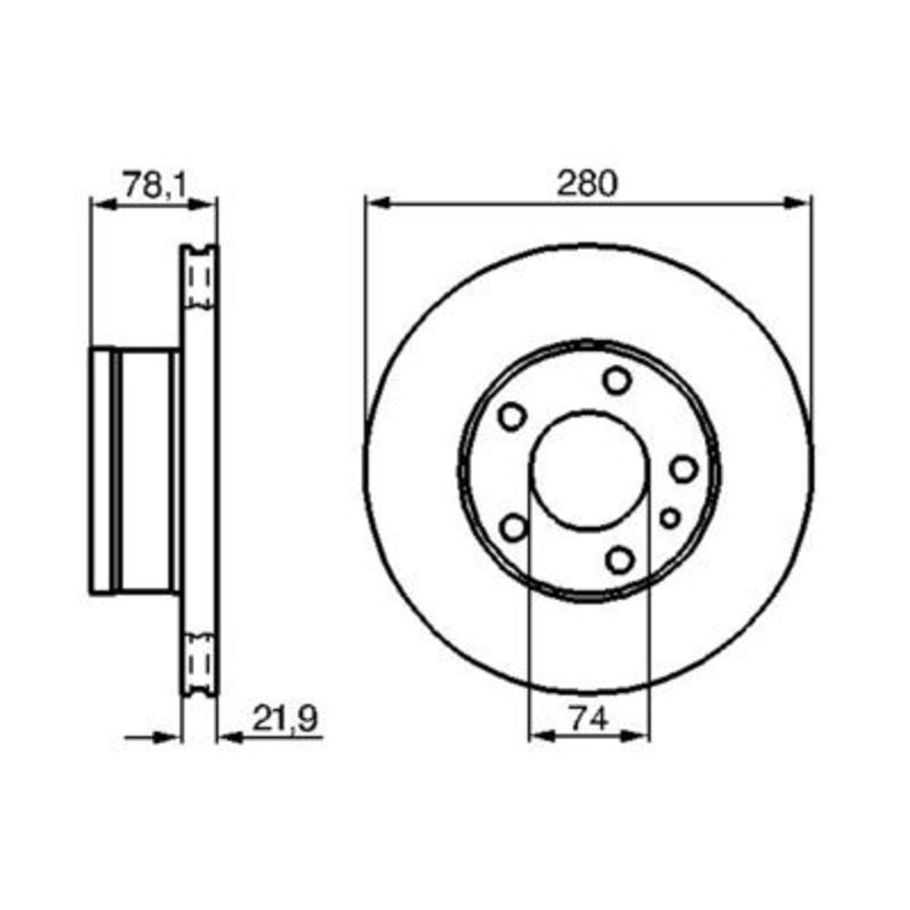 Image for Bosch Brake disc BD42