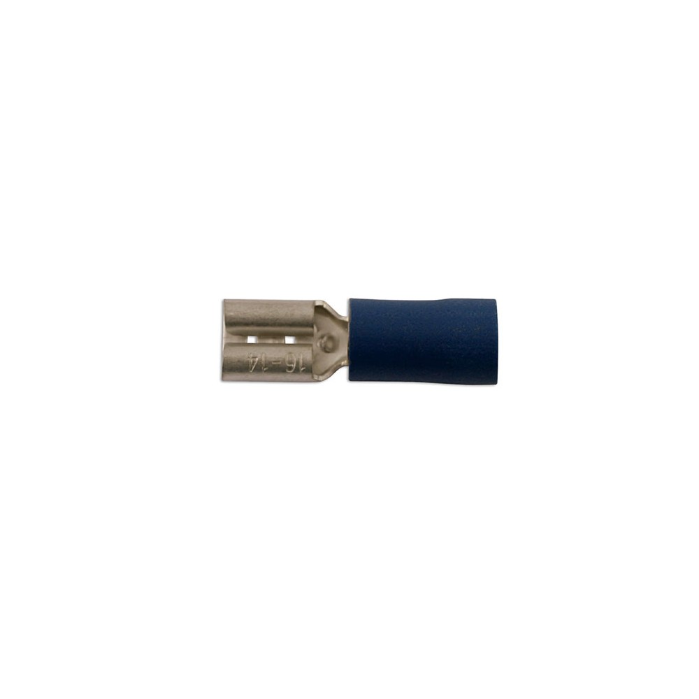 Image for Connect 30171 Female Push-On 6.3mm Blue Pk 100