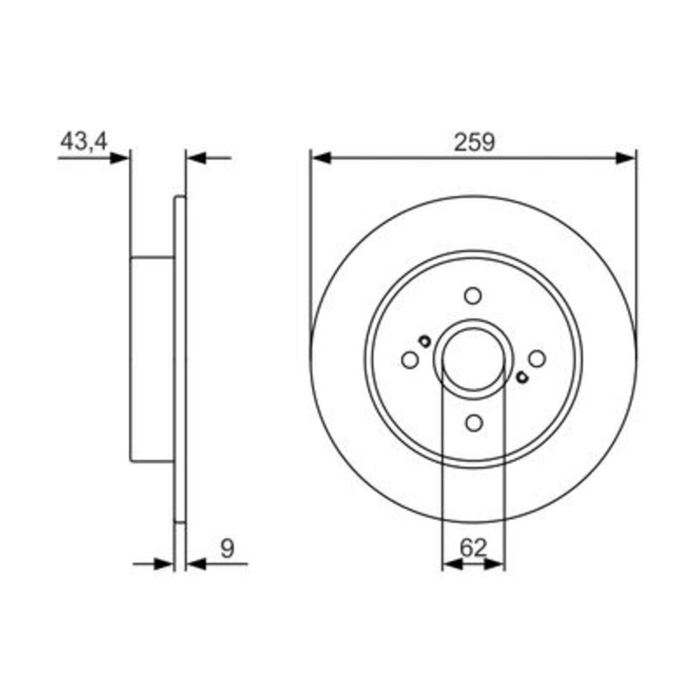 Image for Bosch Brake disc BD2229