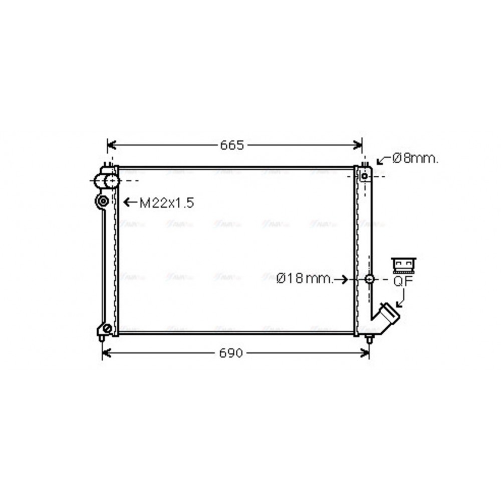 Image for AVA Cooling - Radiator