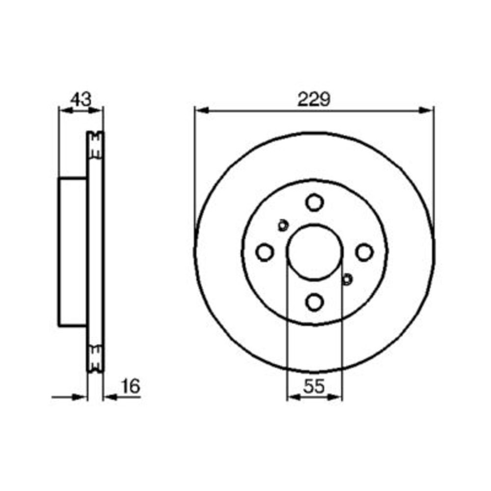 Image for Bosch Brake disc BD417