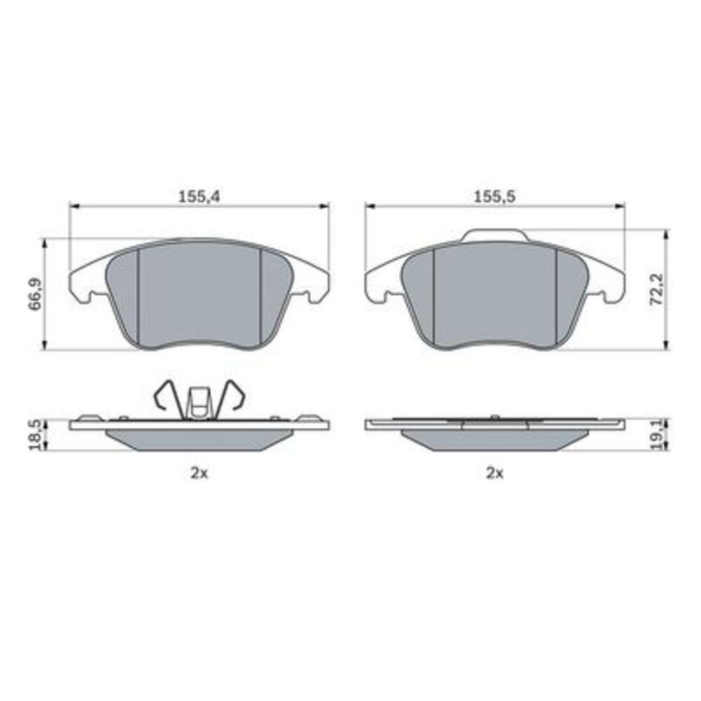 Image for Bosch Brake lining BP2603