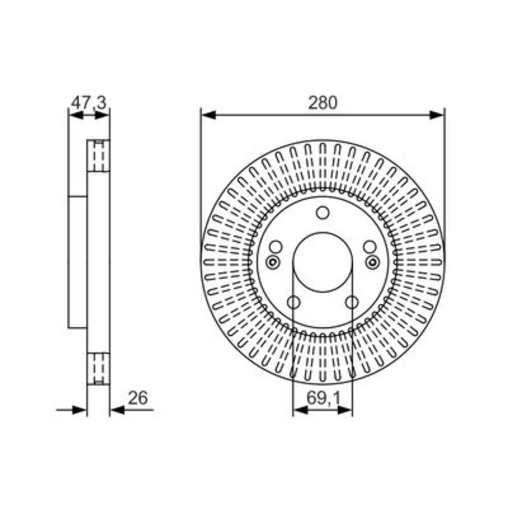 Image for Bosch Brake disc BD2273