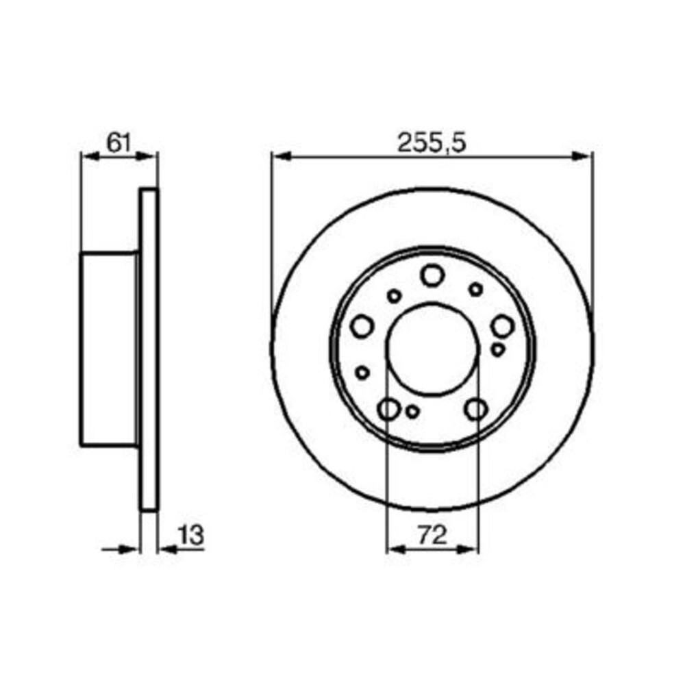 Image for Bosch Brake disc BD61