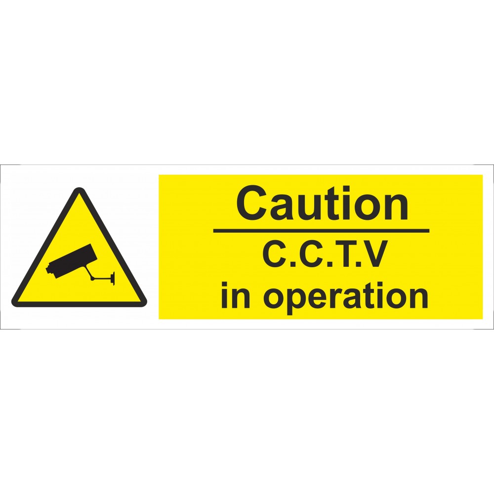 Image for Castle SS026SA Caution CCTV Operation Safety Sign