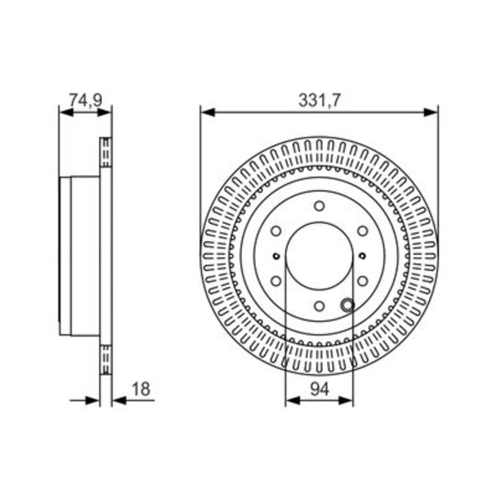 Image for Bosch Brake disc BD2356