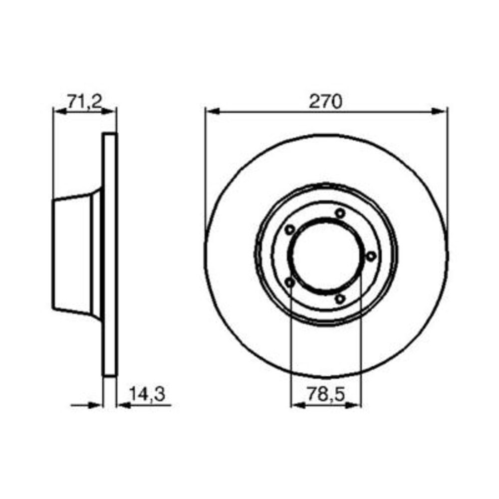 Image for Bosch Brake disc BD152