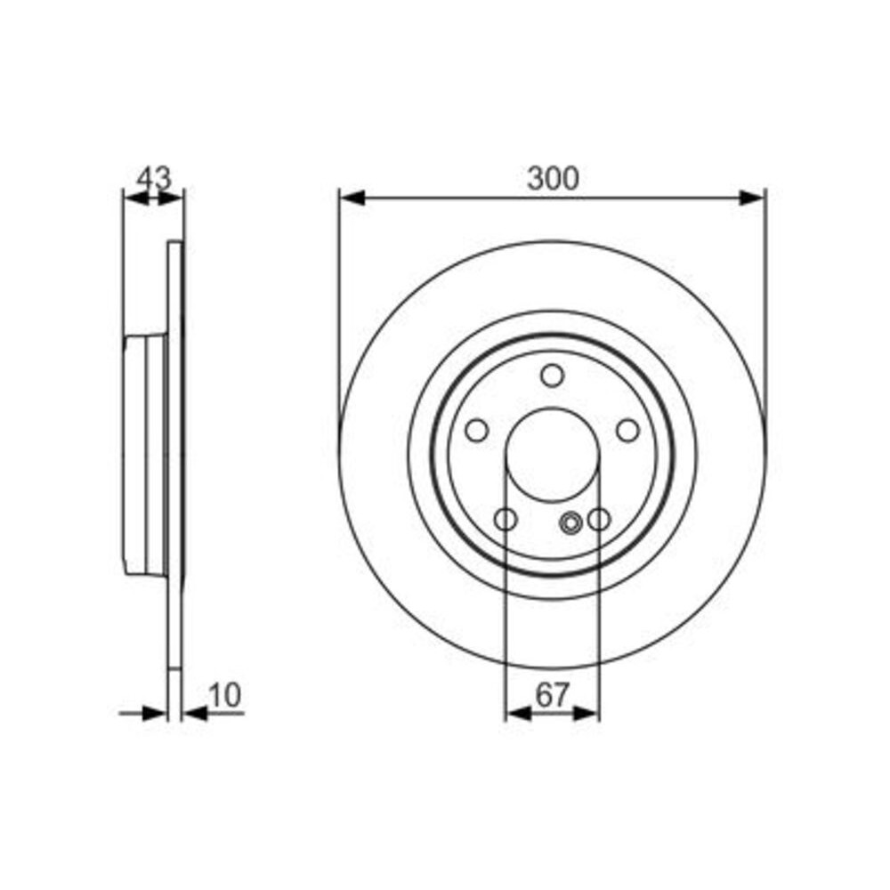 Image for Bosch Brake disc BD1725