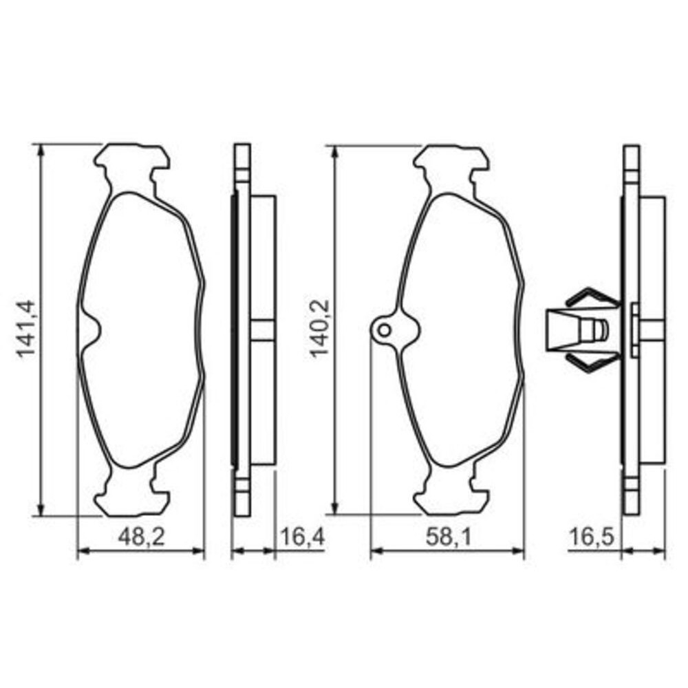 Image for Bosch Brake lining BP1335