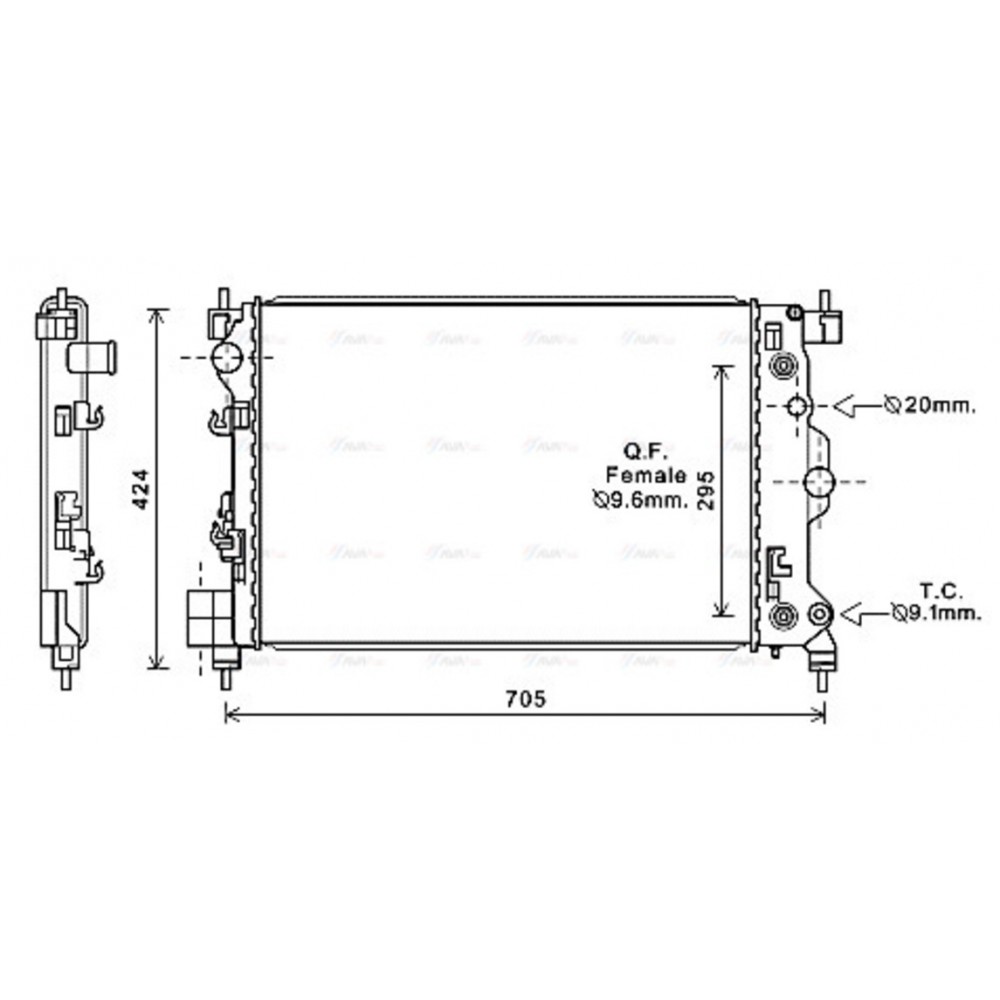 Image for AVA Cooling - Radiator